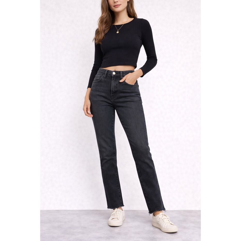 Madewell 9” High Rise Skinny Jeans Size 29 Black Stretch Denim